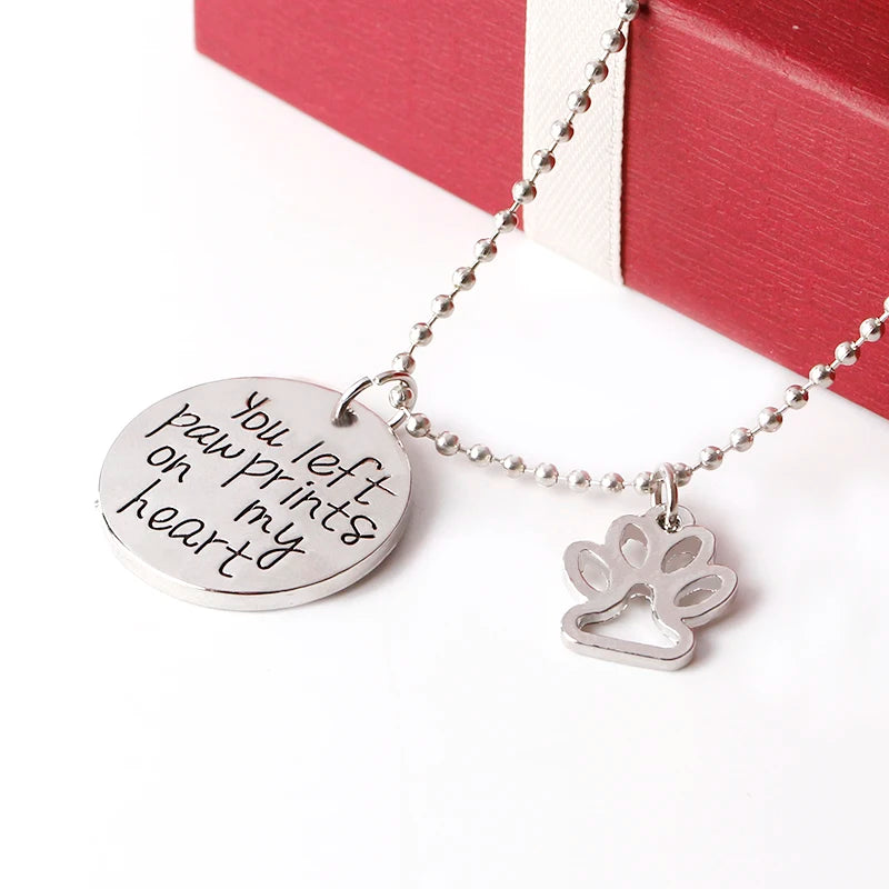 đ Collier "Empreinte sur mon cĆur" â Pour les amoureux des animaux