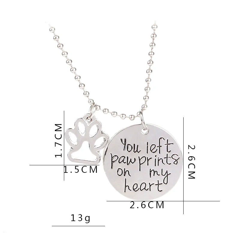đ Collier "Empreinte sur mon cĆur" â Pour les amoureux des animaux