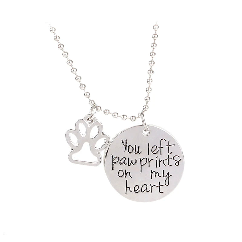 đ Collier "Empreinte sur mon cĆur" â Pour les amoureux des animaux