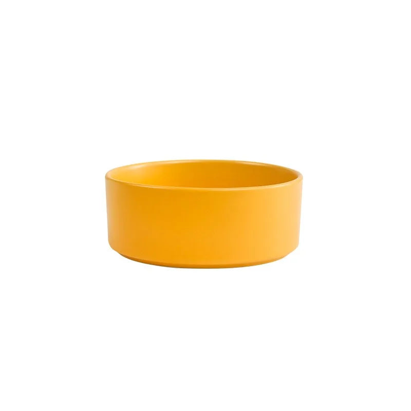 Gamelle Design en Céramique avec Support Bois – Bol Élevé pour Chien & Chat 🐾