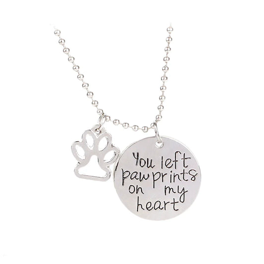 💖 Collier "Empreinte sur mon cœur" – Pour les amoureux des animaux